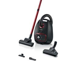Bosch ProPower BGB41POW1 Serie 4 - Stofzuiger met zak - 11 mtr bereik - Vacuum cleaner - HEPA 13 - Zwart/Rood