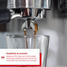Solis Grind & Infuse Perfetta 1019 Pistonmachine met Bonenmaler - Met Stoom- & Heetwaterfunctie - Voorbrouwfunctie - Gebruiksklaar in 45 Seconden - Energiebesparend - Zilver — thumbnail 3