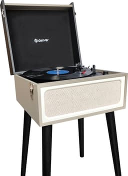 Denver Platenspeler Bluetooth - Ingebouwde Speakers - FM Radio - Auto-stop - Retro - VPR250 — thumbnail 1