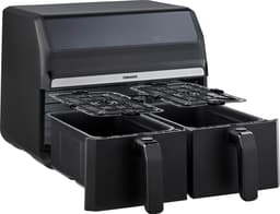 Tomado TAF8001B - Dubbele airfryer - 2 x 4 liter inhoud - XXL - 1700 watt - Tiptoetsbediening - 8 automatische programma's - Zwart — thumbnail 10