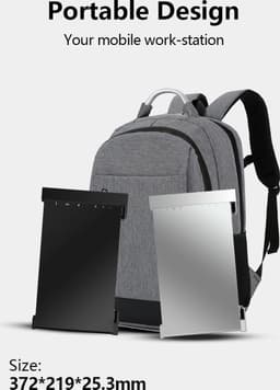 Lipa S14 14 inch portable monitor - Ook voor Windows en MacOS - Extra beeldscherm laptop - Draagbaar scherm - Computerscherm - Beeldscherm - Plug & Play - HDR- Freesync - Usb c en HDMI - Laptop: 14" - 17" - Dual Speakers - Met beschermhoes — thumbnail 3