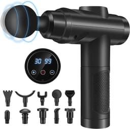 Ploutos® Massage Gun - Draadloos Massage Pistool - Massage Pistool - Massage-gun - Zwart - 28cm x 24cm x 7cm — thumbnail 3
