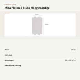 Mica Plaat - 5 Stuks - Hoge Temperatuur Weerstand - Duurzaam - Magnetron Onderdeel - Isolerende Eigenschappen - Milieuvriendelijk - Microwaveplaat — thumbnail 4