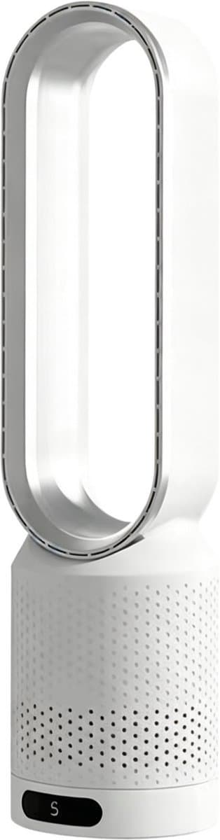 Casalora Ventilator Staand - Bladloze Ventilator 58 cm - Luchtcirculator met Afstandsbediening, 8 Snelheden, 90° Oscillatie, Timer en Luchtzuivering – Veilig en Comfortabel voor Woonkamer, Slaapkamer en Kantoor - Zilver — afbeelding 1