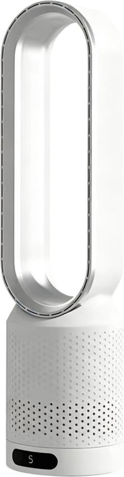 Casalora Ventilator Staand - Bladloze Ventilator 58 cm - Luchtcirculator met Afstandsbediening, 8 Snelheden, 90° Oscillatie, Timer en Luchtzuivering – Veilig en Comfortabel voor Woonkamer, Slaapkamer en Kantoor - Zilver — thumbnail 1