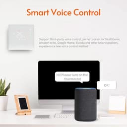 Slimme Thermostaat - Temperatuurregelaar WiFi - Verwarming Instellen - Wekelijks Programmeerbaar - 5-35°C Instelbaar - Wit — thumbnail 4