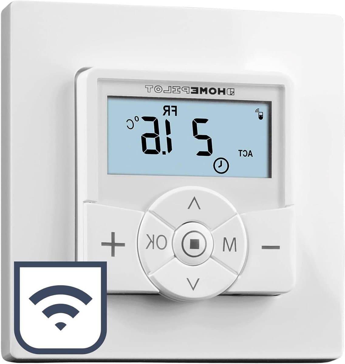 Slimme Thermostaat - Kamertemperatuur Regelaar - Energie Besparen - App Bediening Mogelijk - 5 x 5 cm - Wit — afbeelding 1
