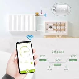 Thermostaat Radiator Klep - Slimme Thermostaat - Energie Besparen - Boost Functie - 5-30°C - Wit — thumbnail 4