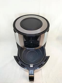 Heteluchtfriteuse - Airfryer Frituurpan - Gezond Frituren - Vetvrij Bakken - 4 Liter - Roestvrij Staal — thumbnail 3