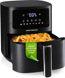 Heteluchtfriteuse - Airfryer Mini Oven - Vetarm Koken - 6 Functies 8 Programma's - 45 Liter - Mat Zwart — thumbnail 1