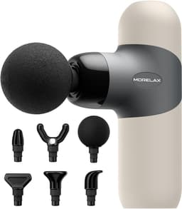Thijox - Mini Massagepistool Draagbaar Diepe Weefsel Percussie Spiermassager met 6 Verwisselbare Massagekoppen en 4 Snelheden, Ideaal voor Sport, Onts — thumbnail 1