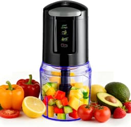 SnelShoppen - Multifunctionele Keukenmachine 300W - Elektrische Hakker, Uien Cutter en Mixer - 500ml Kom - Ideaal voor Vlees, Verse Kruiden en Pesto - — thumbnail 1