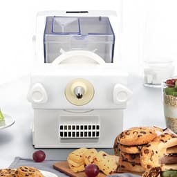 Elektrische Koekjespers - Koekjesmaker Deegspuit - Koekjes Bakken - 8 Spuitmonden 6 Vormen - 50-60 RPM - Zilver — thumbnail 3