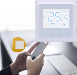 Digitale thermostaat - Slimme regelaar - Comfort thuis - WiFi afstandsbediening - 10 x 10 x 7 cm - Wit — thumbnail 4