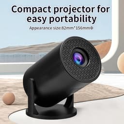 SnelShoppen - Draagbare Projector, 270° Verstelbare HD 1080P Bluetooth Projector, Draadloze USB TV Stick Video Film Projector voor Android, Laptop, PC — thumbnail 3
