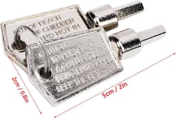 SnelShoppen - 2x Freezer Sleutel, Koelkast Deur Sleutel, Draagbare Vijfhoekige Duurzame Aluminium Legering Veiligheid Sleutel voor Glasdeuren, Kast en — thumbnail 5