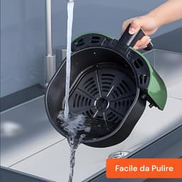 Luchtfriteuse - Airfryer Heteluchtfriteuse - Gezond Koken - 360° Heteluchtcirculatie - 5 Liter - Groen — thumbnail 3
