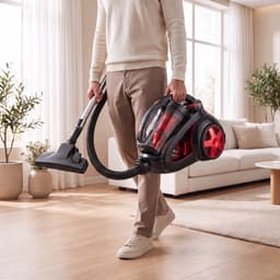 AG Stofzuiger Zonder Zak 900W - Zakloze Stofzuiger - HEPA Filter - 8,5 Meter Actieradius - Compact & Lichtgewicht - Voor Harde Vloeren en Tapijt — thumbnail 2