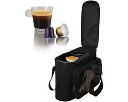 Reistas Koffiezetapparaat - Draagtas Koffiezetter - Mobiele Koffie Oplossing - Interne Vakken - 40 x 30 x 6 cm - Zwart