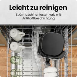 Airfryer - Heteluchtfriteuse Friteuse - Gezond Koken - Compact Design - 5 Liter - Zilverkleurig — thumbnail 4