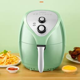 Elektrische Airfryer - Hete Lucht Oven - Gezond Koken - 360 Graden Circulatie - 3.5 Liter - Groen — thumbnail 3