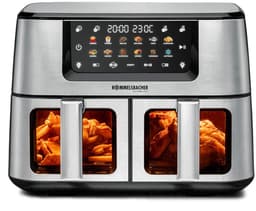Rommelsbacher Dubbele Airfryer FRH 2650 – Heteluchtfriteuse voor twee gerechten tegelijk — thumbnail 1