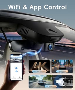 SnelShoppen - 4K Dashcam voor Volvo XC90 2023-2026 B5 B6 T8, OEM Stijl, G-Sensor, WiFi & APP, Loopopname, Ingebouwde Camera 2160P + 64GB TF Kaart — thumbnail 3