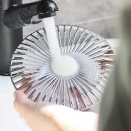Vintage Dailygoody Ventilator - Lichtgeel USB-Oplaadbaar — thumbnail 3