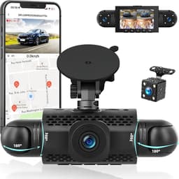 SnelShoppen - 360° Dashcam Auto Achter 4 Kanalen Boordcamera met APP-bediening, Nachtzicht, Videolus, G-Sensor en Parkeerhulp — thumbnail 1