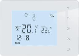 Slimme Thermostaat voor Ketel - Programmeerbare Kamerthermostaat op Batterijen - Klokthermostaat 2 Draad - Werkt op 2 AA-batterijen BOT-W306 — thumbnail 1