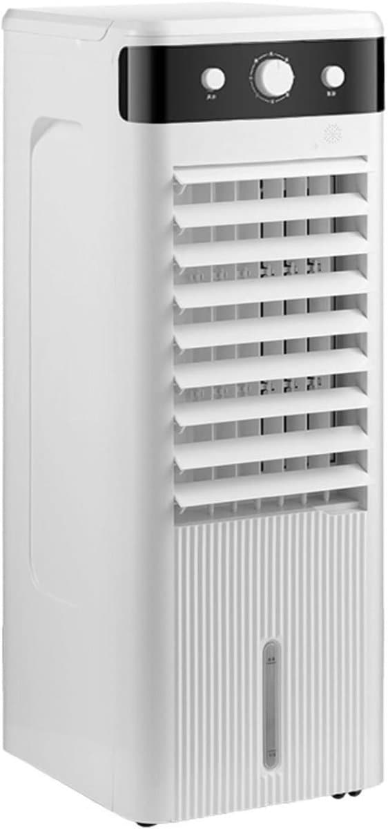 Luchtkoeler - Mobiele ventilator - Verfrissing Binnen - Dubbele Turbocompressor - 58x24x25cm - Wit — afbeelding 1
