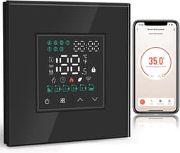 SnelShoppen - Smart Water Thermostat voor Verwarming - Programmeerbare Temperatuurcontroller tot 5A - Wifi Thermostaat met Alexa en Google Home Compat — thumbnail 1