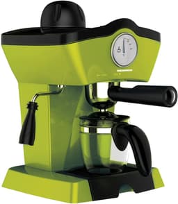 Heinner Retro Effect Espressomachine – 800W – 250 ml Capaciteit – 3,5 bar – Espresso & Cappuccino – Melkopschuimer – Frontale Thermometer – Filter voor 4 Kopjes – Groen — thumbnail 1