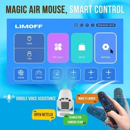 SnelShoppen - Mini-projector 1080P Full HD Ondersteuning, Draagbare Beamer met WiFi 6 en Bluetooth 5.4, 720P Native, Autokeystone, 180° Rotatie, HDMI/ — thumbnail 4