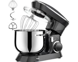 NIVA® Deegmachine - Mixer met Kneedhaak - Kneedmachine - Zwart - 42cm x 36cm x 27cm