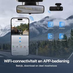 Dashcam voor auto - Zwart - 4K Ultra HD - Met Achtercamera en Nachtzicht - Voor Veilig Rijden — thumbnail 5