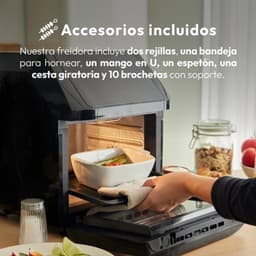 Airfryer – Heteluchtfriteuse – Airfryer Oven – Vetarm Koken – Digitale Touchscreen – 11L Inhoud – 1800W Vermogen – Temperatuur Instelbaar 80-200°C — thumbnail 5