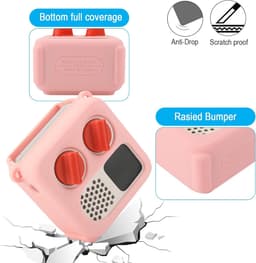Siliconen Hoesje, Geschikt voor Yoto Mini (Editie 2024), Reistas met Verstelbare Schouderriem, Beschermhoes voor Yoto Mini-Speler, roze — thumbnail 5