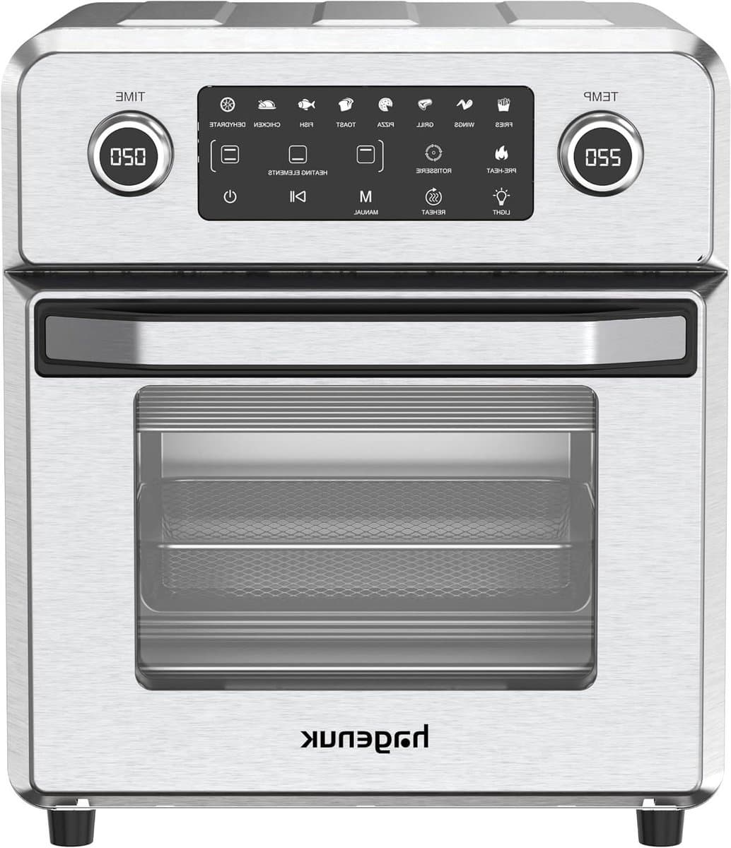 Heteluchtoven - Compacte Oven - Vetarm Koken - 10 Smart Programma's - 14 Liter - Roestvrij Staal — afbeelding 1