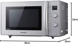 Combinatie Magnetron - Oven met Grill - Snel Eten Bereiden - Inverter Technologie - 27 Liter Capaciteit - Zilver — thumbnail 2