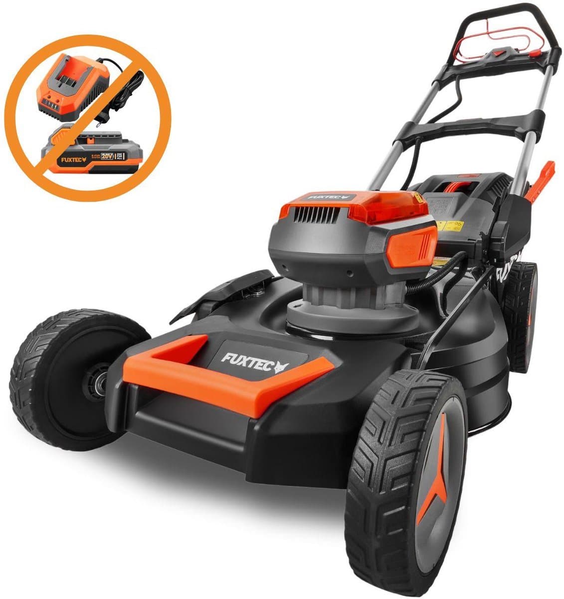 FUXTEC 40V accu-grasmaaier FX-E2RM51 - maaibreedte 51 cm - achterwielaandrijving - 3-in-1 maaisysteem - opvangbak van 50 l - zonder accu — afbeelding 1