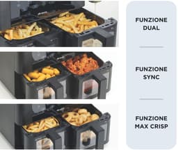 Ariete 4631 Dubbele Airfryer 9L 2400W Zwart — thumbnail 3