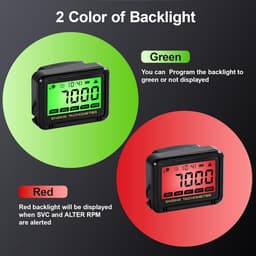 SnelShoppen - Digitale Tachometer voor Kleine Motoren - Inductieve RPM Meter voor Kettingzaag, Grasmaaier, Tractor, Generator met Groene Verlichting — thumbnail 5