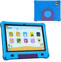 SnelShoppen - Kinder Tablet 10 inch - Android 15 - 64GB - Inclusief Hoes - Kindvriendelijke Tablet met Ouderlijk Toezicht - Ideaal voor Kinderen - WiF — thumbnail 1