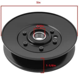 Stationaire Katrol - Loopwiel - Compatibel - Hoogte 30 mm - Breedte 127 mm - Binnendiameter 17 mm - Duurzaam Metaal — thumbnail 5
