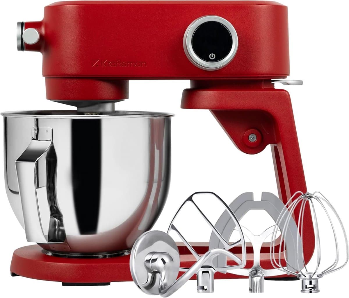 SnelShoppen - Keukenmachine 5L, Volledig Metalen Kneedmachine met 8 Snelheden, Timerfunctie en Accessoires, Deegmachine in Blauw voor Bakplezier in de — afbeelding 1