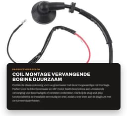 Bobine Vervanging - Geschikt voor 63cc Bosmaaier - Slijtvast - Hoogwaardige Staallegering - Plug and Play - Modulelengte 62 mm - Ontstekingsspoel — thumbnail 1