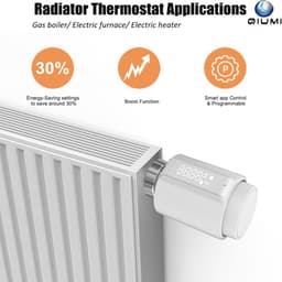 Slimme Radiator Thermostaat - Thermostaatkraan Verwarmingskraan - Energie Besparen - Universele Compatibiliteit - M30 x 1.5 - Wit — thumbnail 5