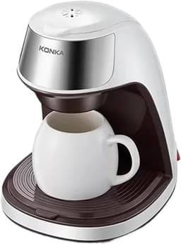 Mini-Koffiezetapparaat - Draagbaar - Automatisch Filterkoffiezetapparaat - Elektrisch Koffiezetapparaat - Wit — thumbnail 1