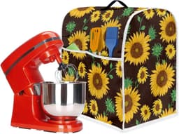 Stand Mixer Cover - Keukenapparaat Organizer - Keuken Beschermen - Met Opbergvak - Meerdere Maten - Tropische Zonnebloem — thumbnail 5